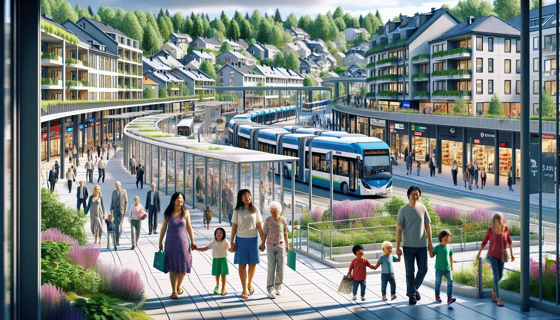 Lokale fasiliteter og infrastruktur påvirker boligens verdi direkte gjennom tilgjengelighet og brukskvalitet [1][2] – illustrasjon