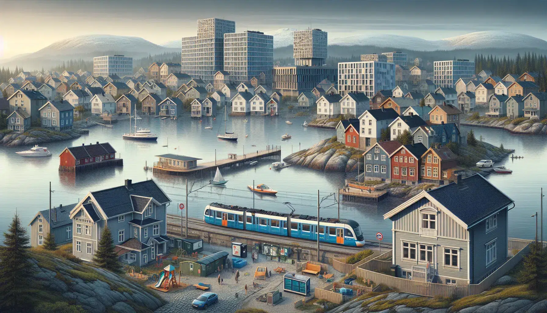 Fordeler og ulemper med å kjøpe bolig i ulike regioner i norge – illustrasjon