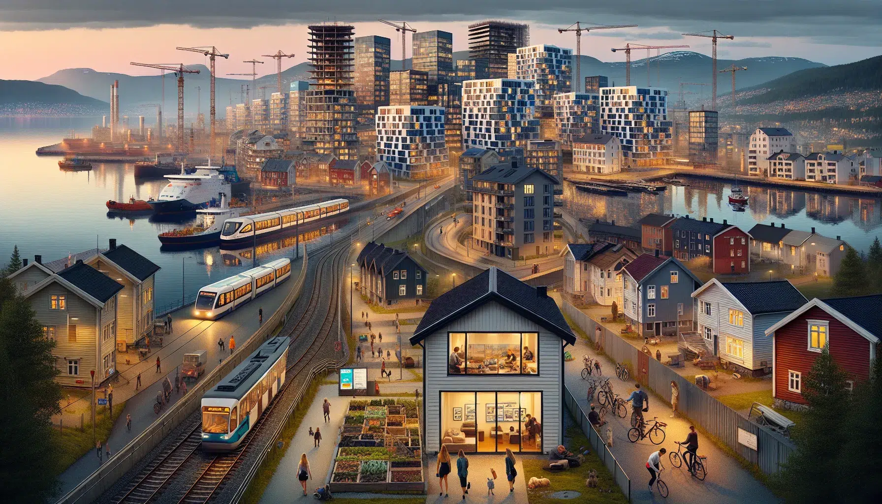 Panoramic view of norway s varied housing markets from city to fjord and rural